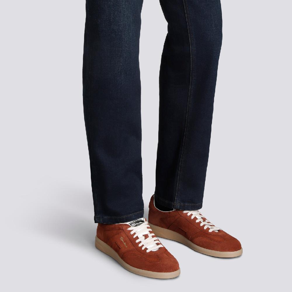 Santoni Sneaker DBS Oly da uomo in suede marrone Sconto