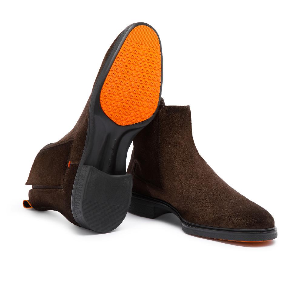 Santoni Stivaletto Easy da uomo in suede testa di moro Shopping Online