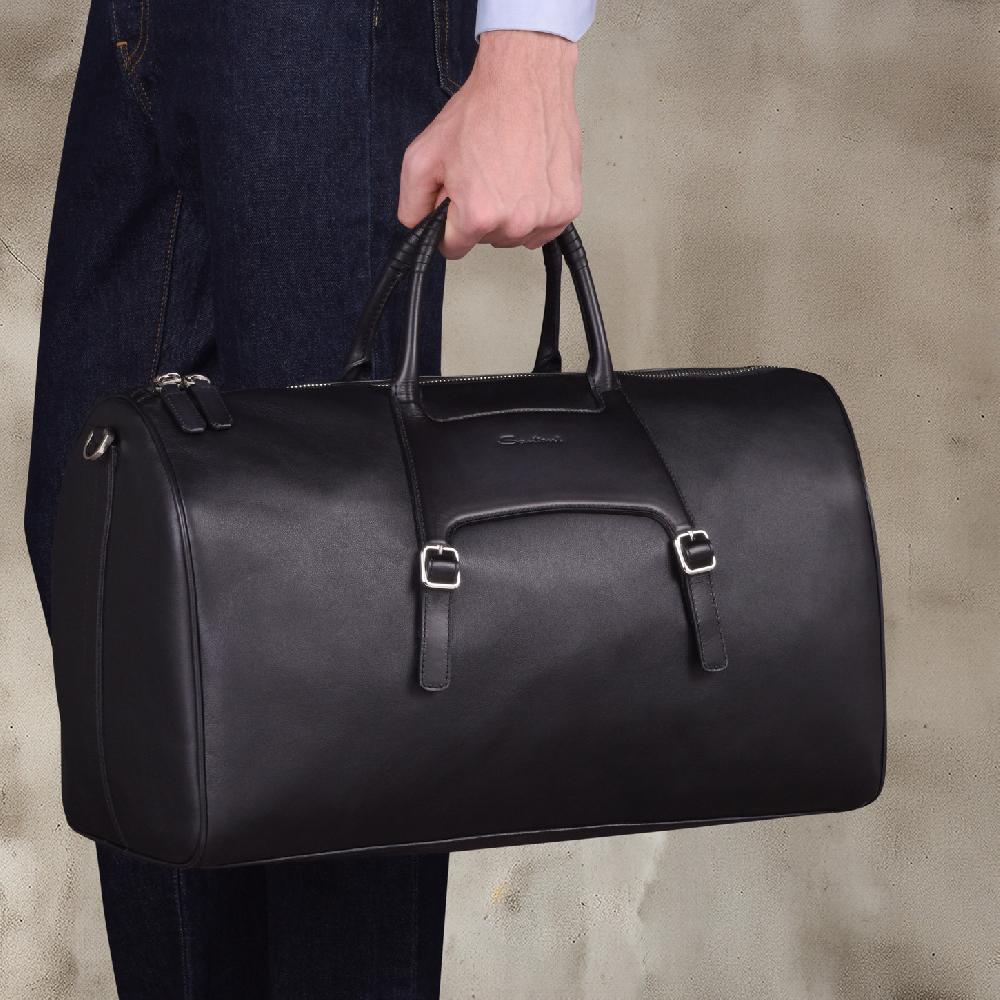 Santoni Borsa da viaggio in pelle nera I Più Venduti
