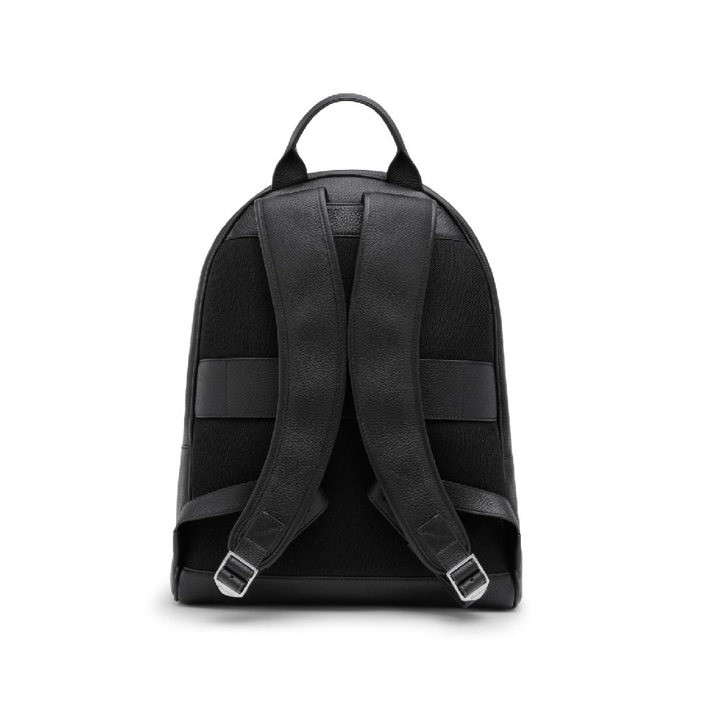 Santoni Zaino in pelle bottalata nera Negozio