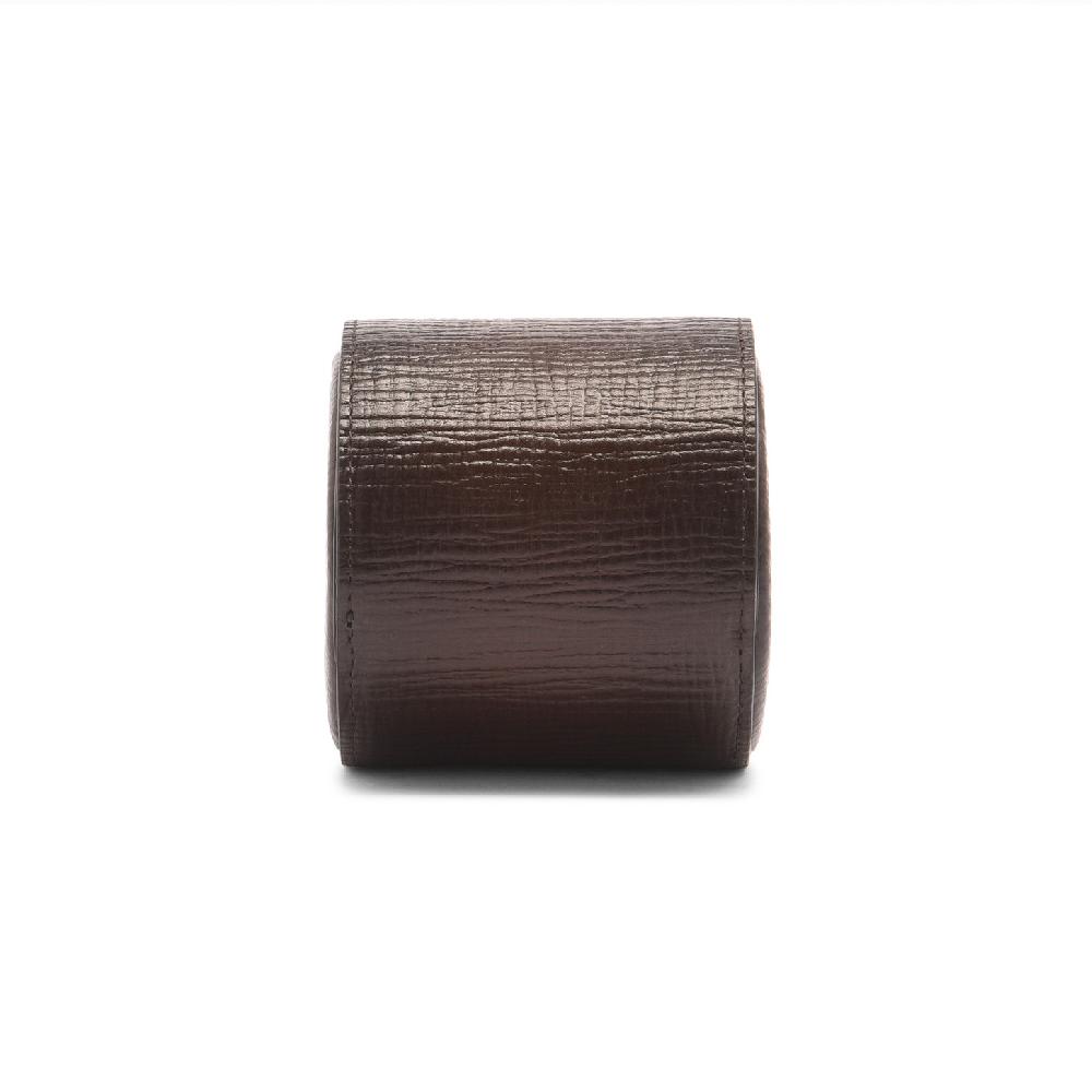 Santoni Custodia portaorologi piccola in pelle stampata marrone In Linea