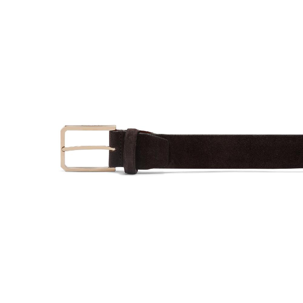 Santoni Cintura regolabile da uomo in suede marrone Promozione