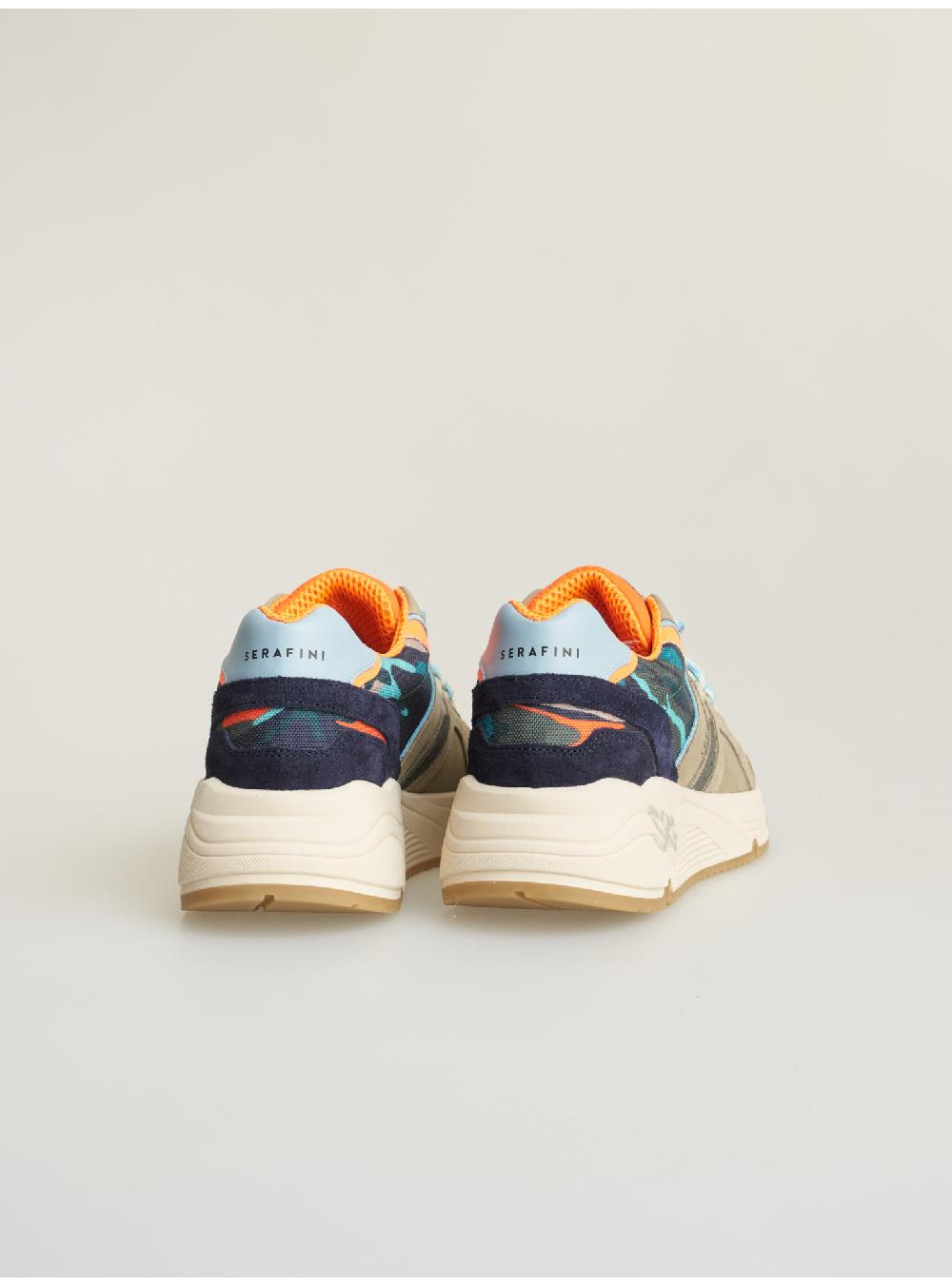 Serafini sneakers uomo in pelle scamosciato tessuto a rete nylon Serafini Shop 2025