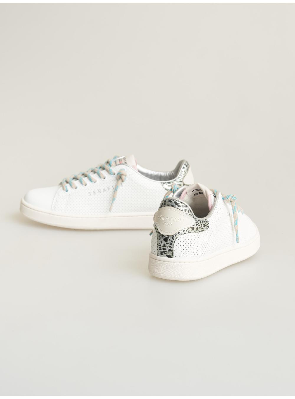 Serafini sneakers donna in pelle pelle laminata pelle perforata Serafini Shop Nuovo