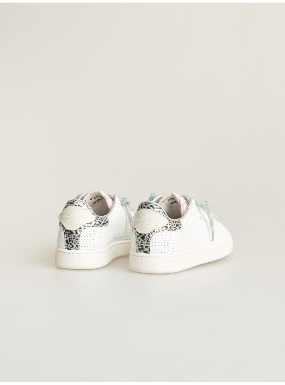 Serafini sneakers donna in pelle pelle laminata pelle perforata Serafini Shop Nuovo