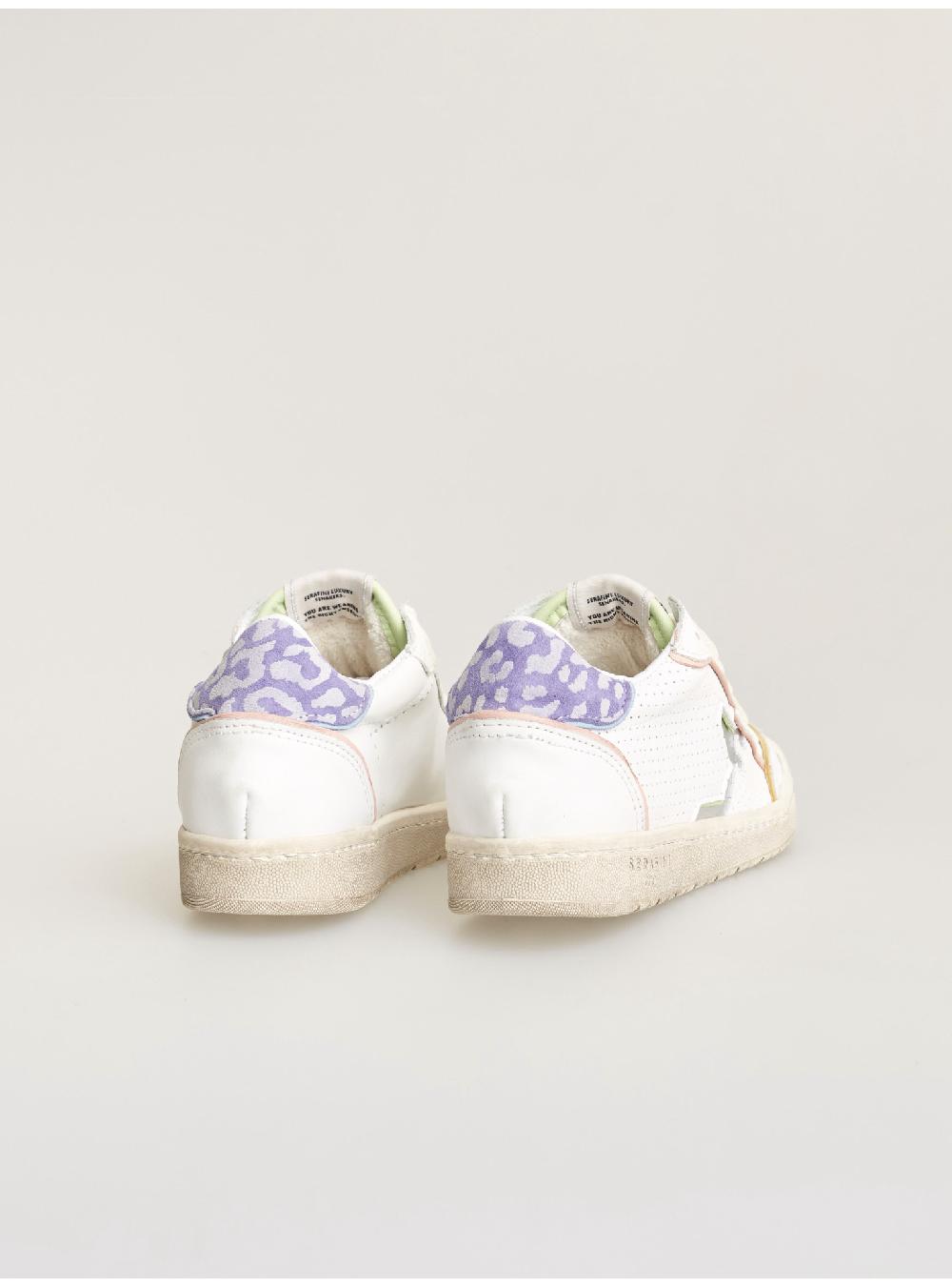 Serafini sneakers donna in pelle pelle laminata pelle perforata Serafini Shop Promozione