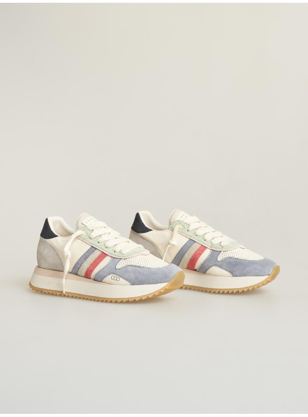 Serafini sneakers donna in pelle pelle perforata scamosciato Serafini Shop Pezzi Unici