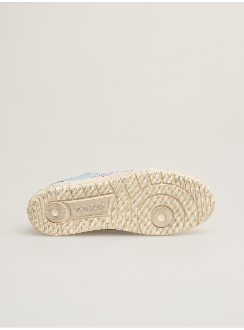 Serafini SAN DIEGO LOW - JEANS WHITE GREEN Serafini Shop Outlet