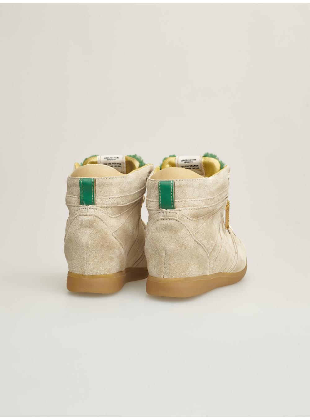 Serafini zeppa interna donna in scamosciato nabuck shearling Serafini Shop Vendita Economica