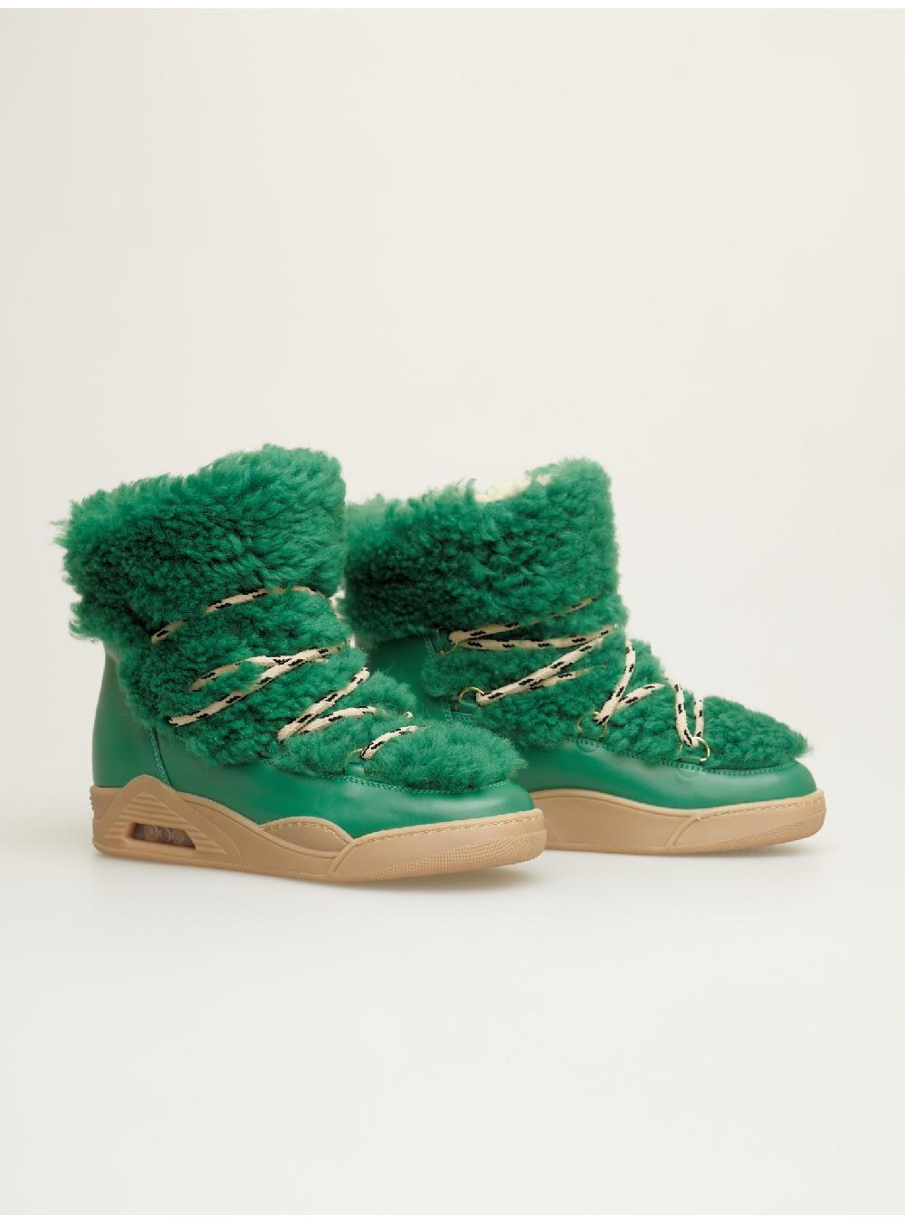 Serafini boots donna in shearling scamosciato Serafini Shop Saldi Di Fabbrica