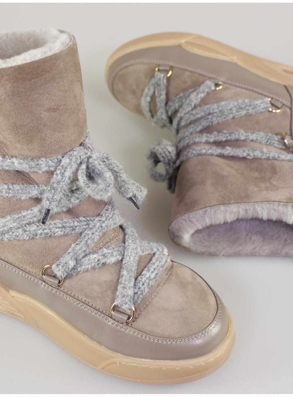 Serafini boots donna in shearling scamosciato Serafini Shop Vendite Flash