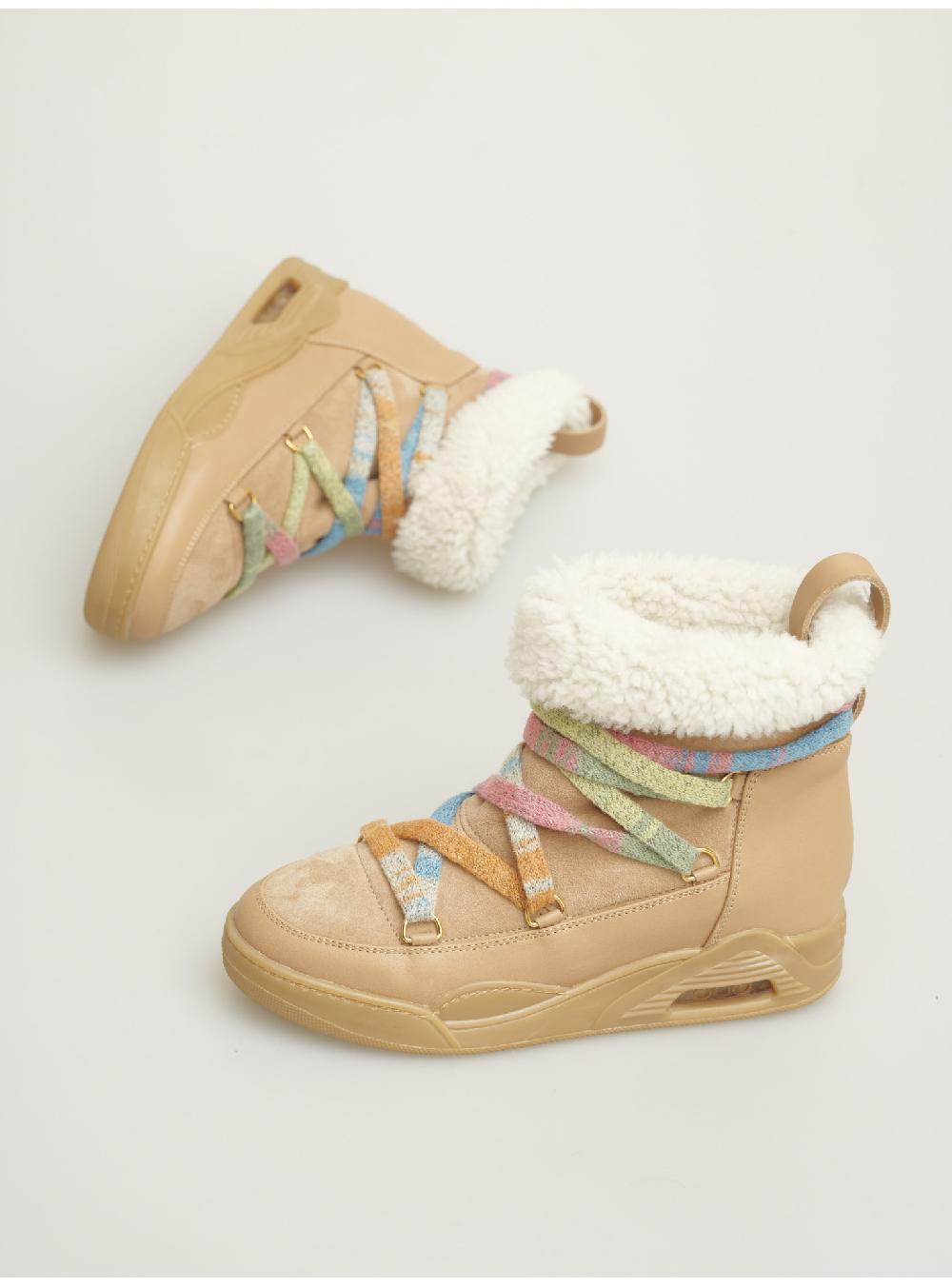 Serafini boots donna in shearling scamosciato Serafini Shop Negozio