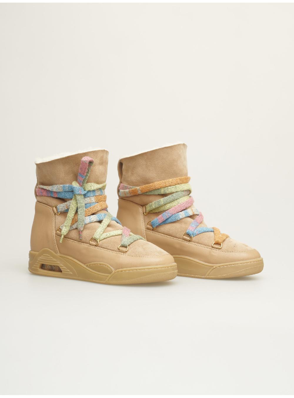 Serafini boots donna in shearling scamosciato Serafini Shop Negozio