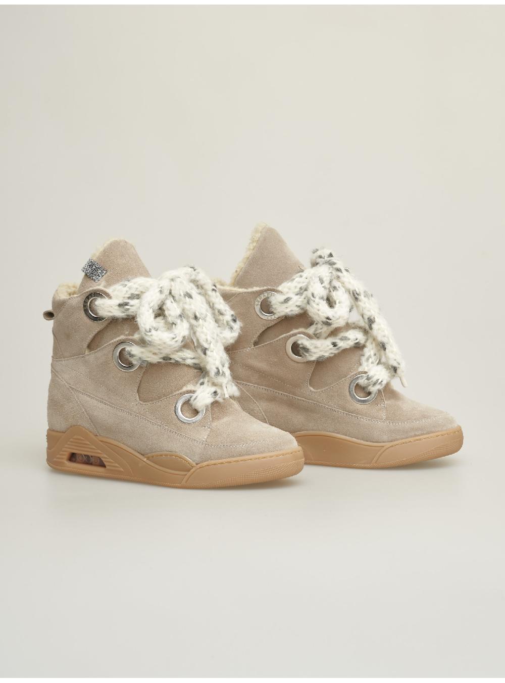 Serafini zeppa interna donna in pelle scamosciato pelle laminata Serafini Shop Nuova