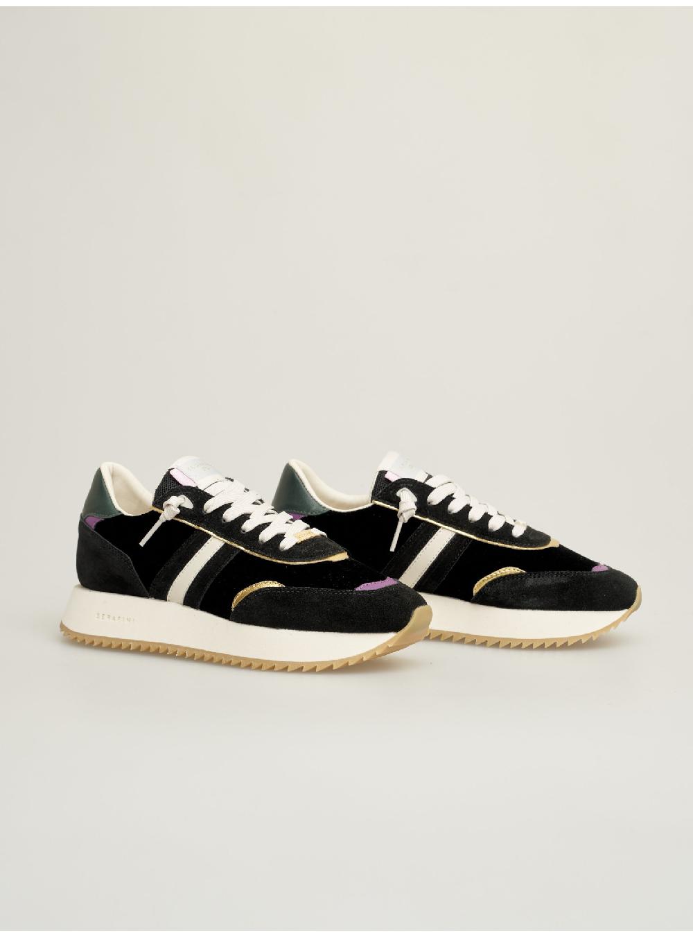 Serafini sneakers donna in velluto scamosciato pelle laminata pelle tessuto Serafini Shop Moda