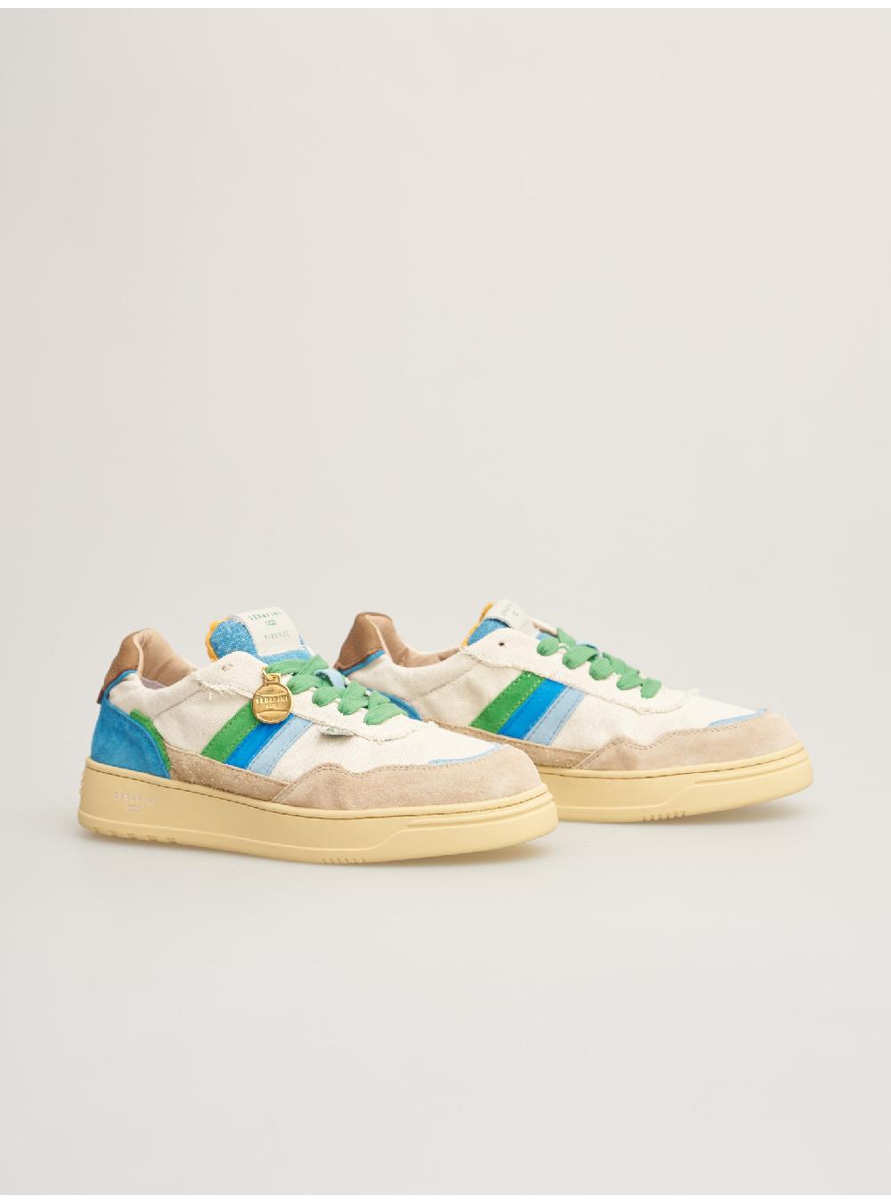 Serafini FIRENZE - MILK-CANVAS BLUE Serafini Shop Qualità Garantita