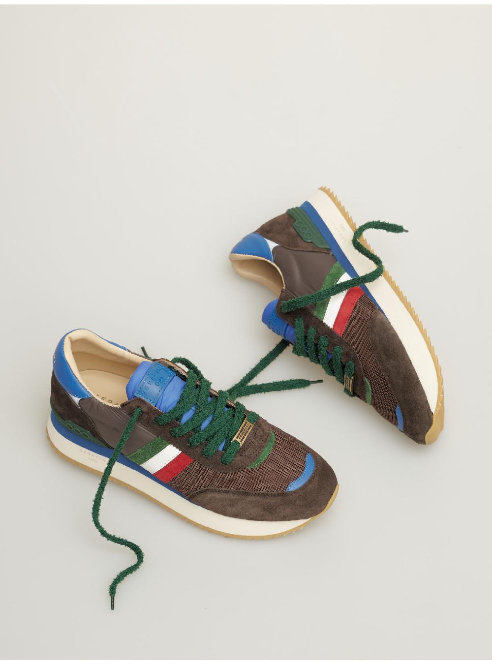 Serafini sneakers uomo in pelle nylon scamosciato tessuto Serafini Shop Prezzo Ridotto
