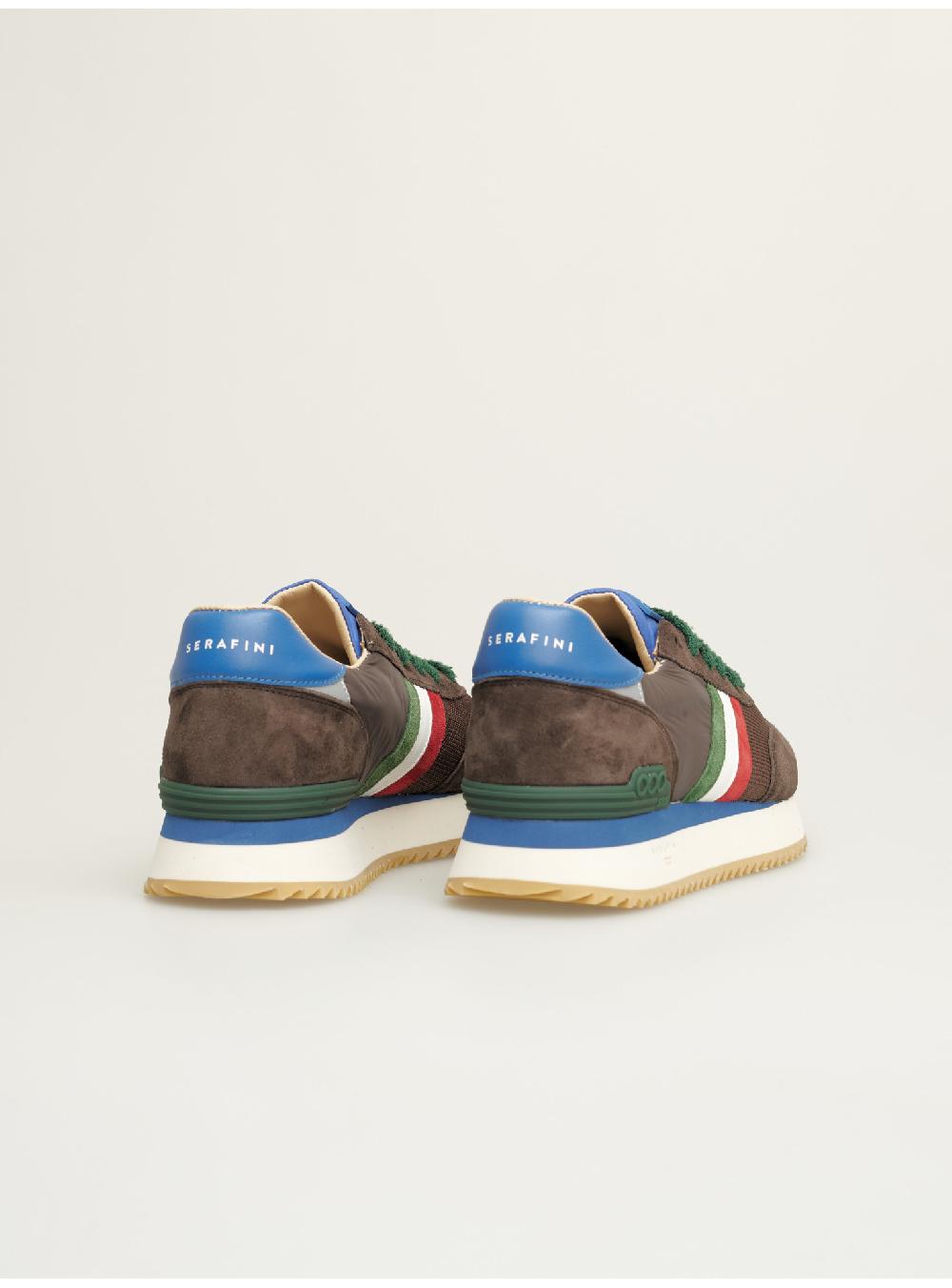 Serafini sneakers uomo in pelle nylon scamosciato tessuto Serafini Shop Prezzo Ridotto