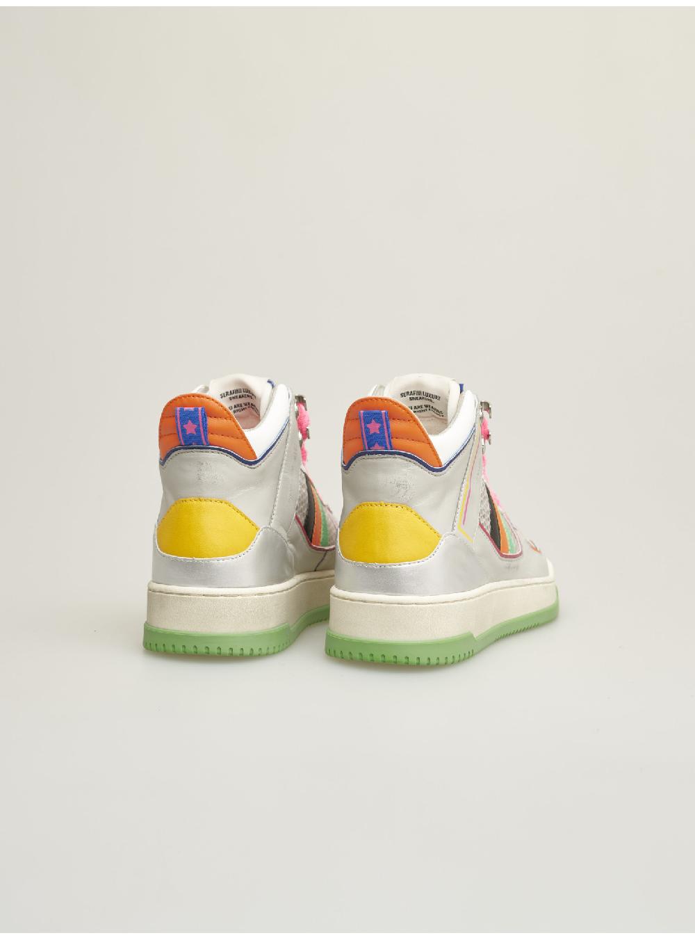 Serafini sneakers donna in pelle pelle laminata scamosciato tessuto a rete Serafini Shop Convenienza