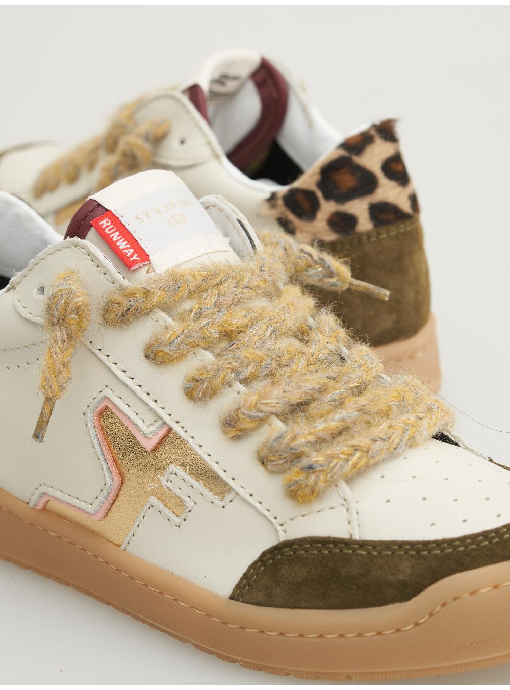 Serafini SAN DIEGO LOW - MILK OLIVE LEOPARD Serafini Shop Hotsell