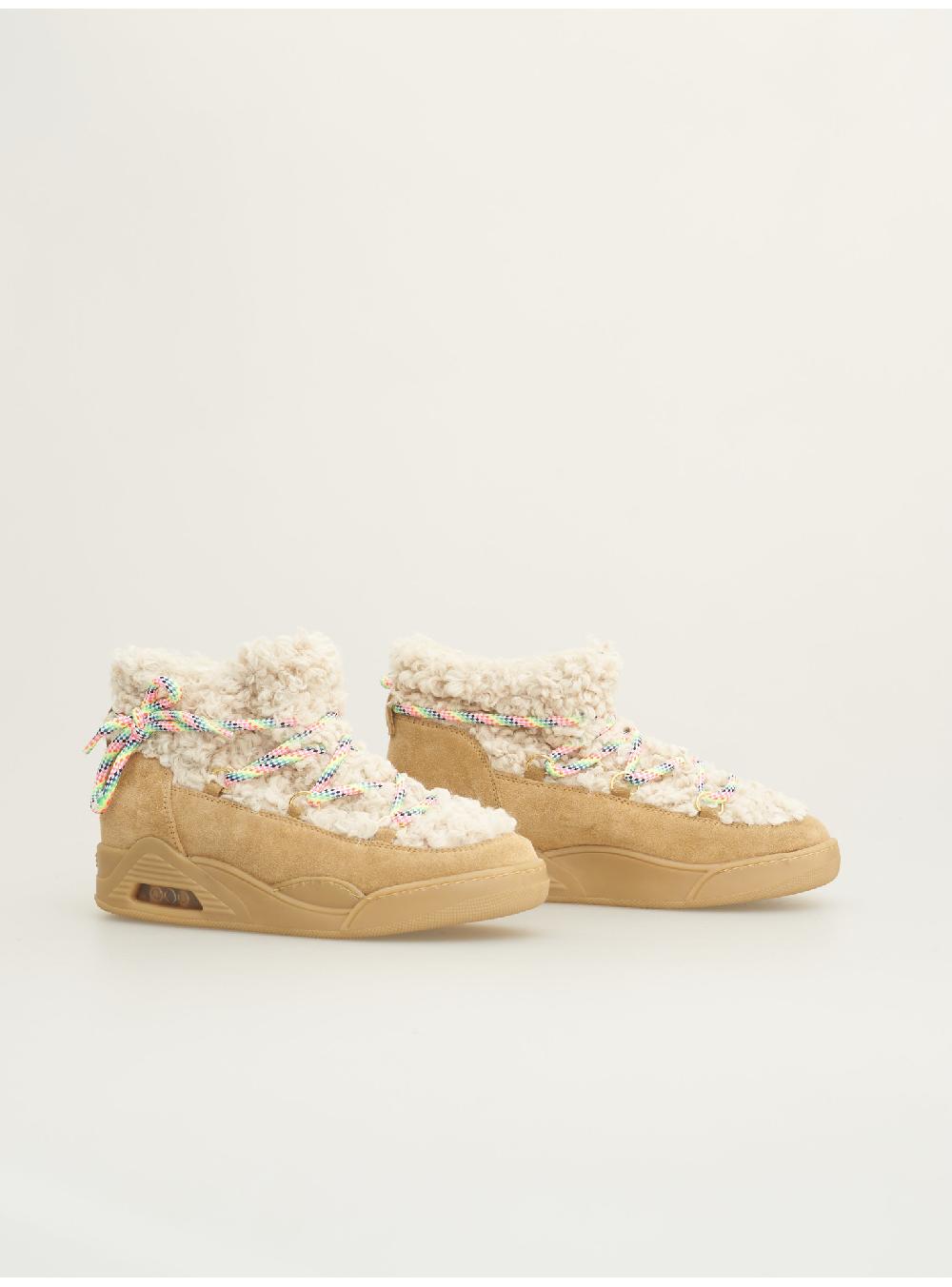 Serafini MOON CUT LOW - ECO-ASTRAKAN BEIGE GRANOLA Serafini Shop I Più Venduti