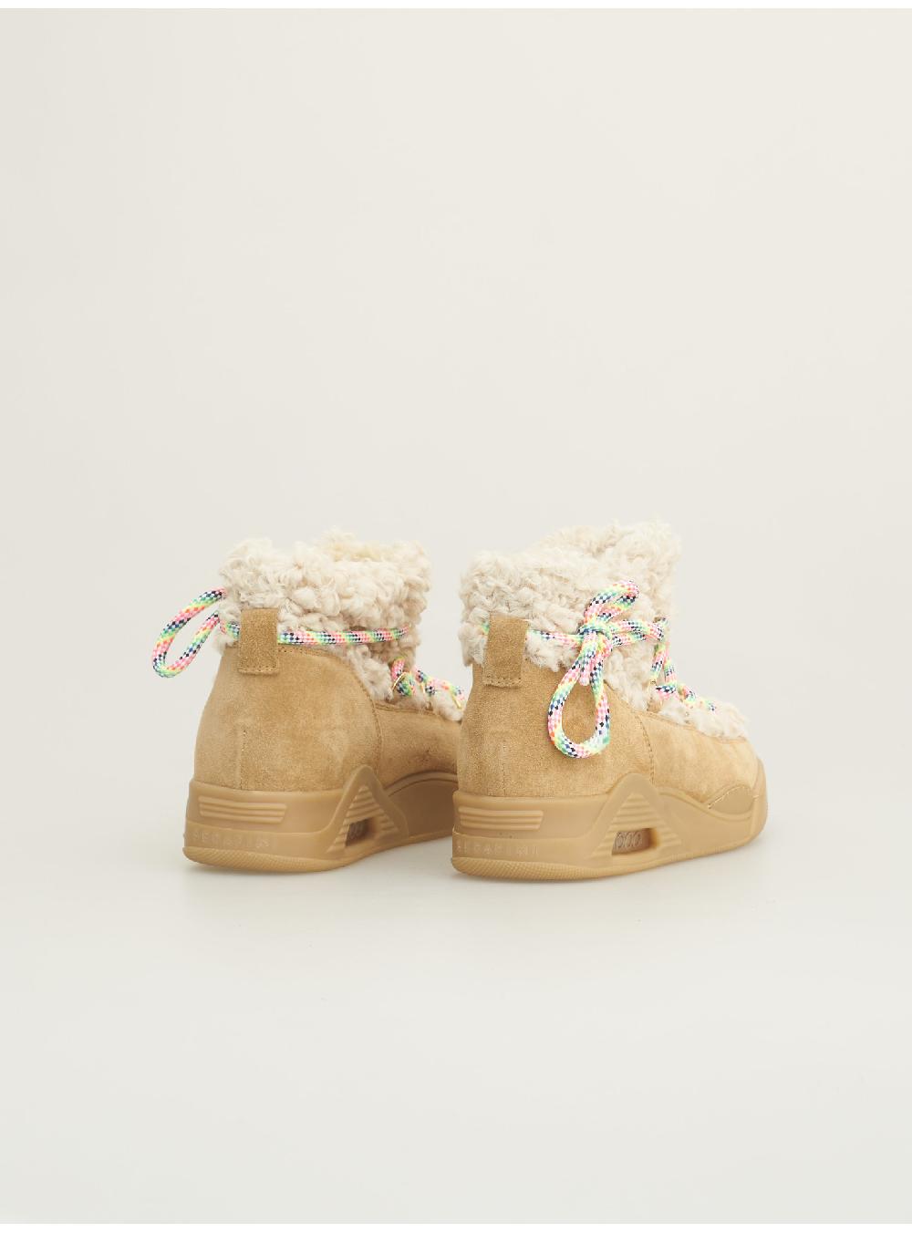 Serafini MOON CUT LOW - ECO-ASTRAKAN BEIGE GRANOLA Serafini Shop I Più Venduti