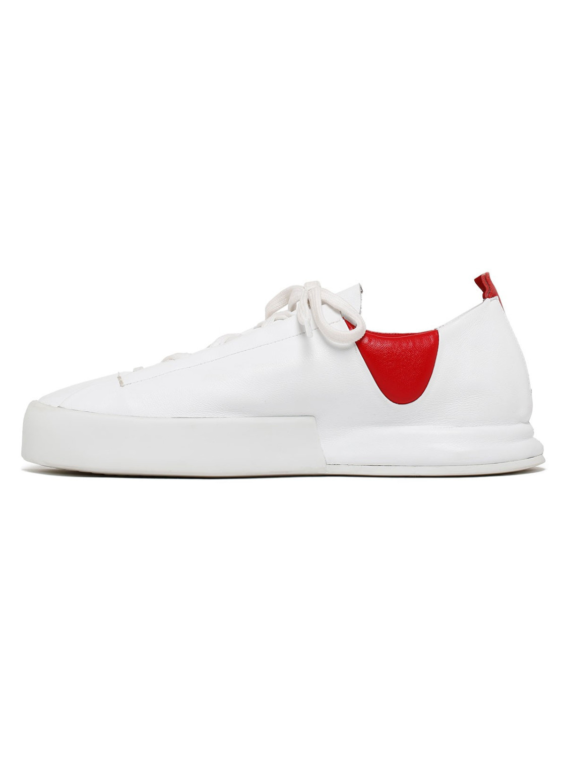 ﻿Silvano Sassetti Sneakers Lavelli bianco e rosso Offerte