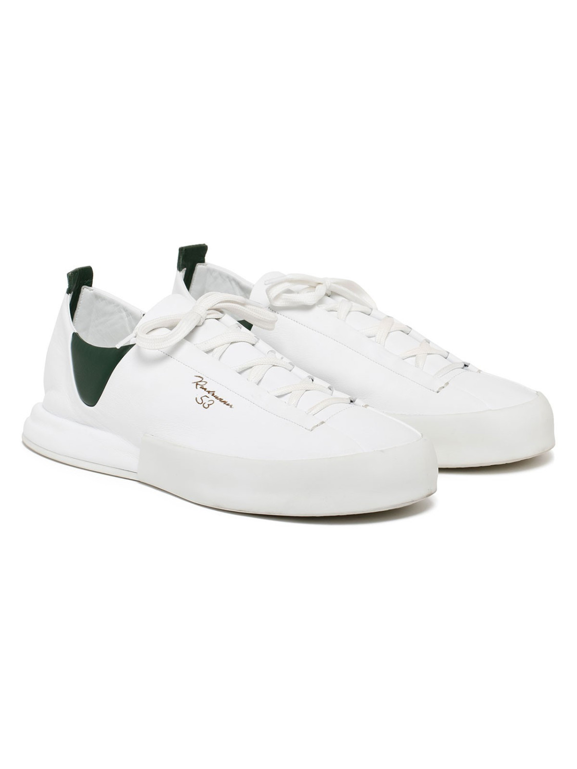 Silvano Sassetti Sneakers Durante bianco e verde Hotsell