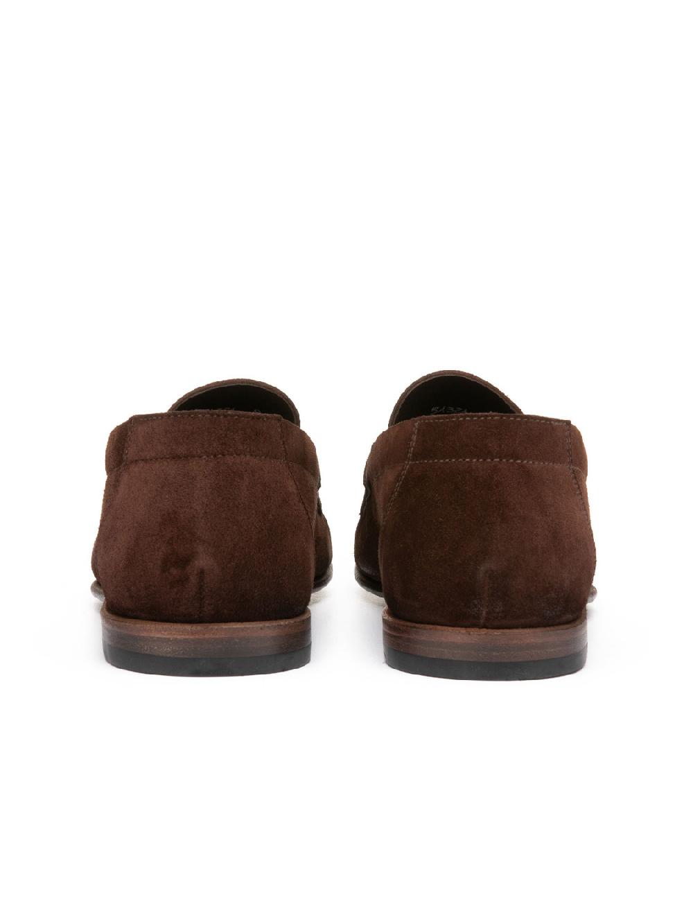 Silvano Sassetti Mocassini Penny in suede marrone Vendita Economica