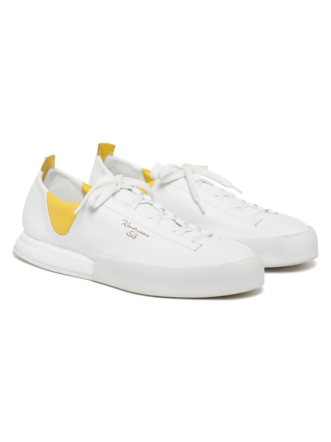 Silvano Sassetti Sneakers Epis bianco e giallo Negozio