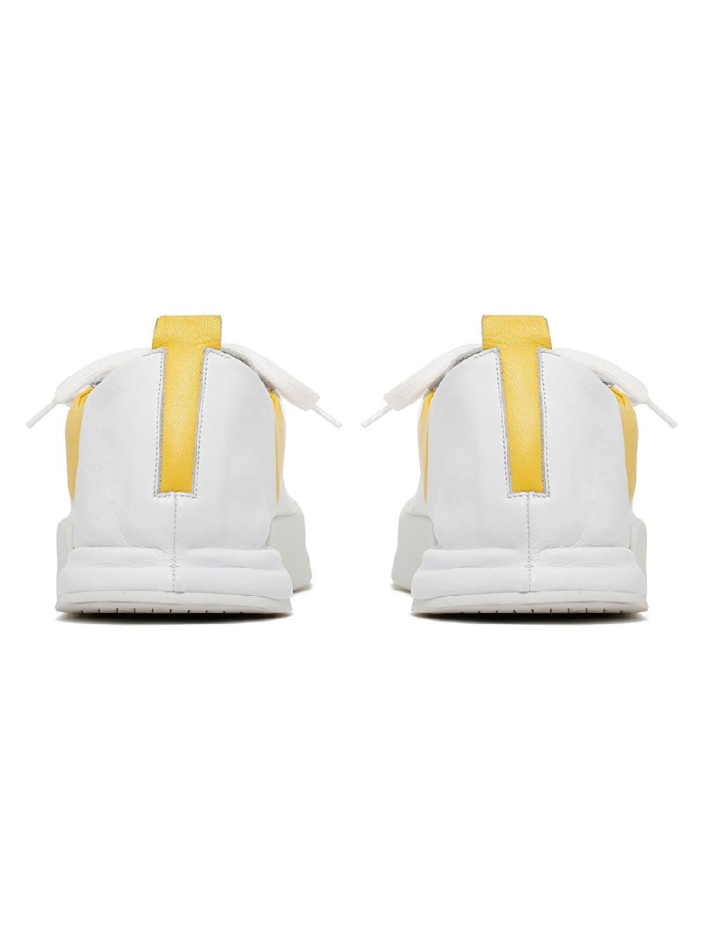Silvano Sassetti Sneakers Epis bianco e giallo Negozio