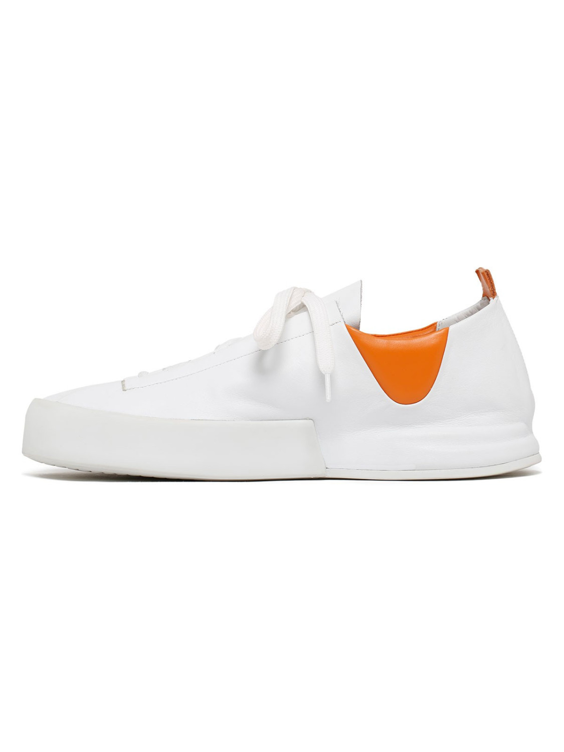 Silvano Sassetti Sneakers Incerti bianco e arancione In Saldo