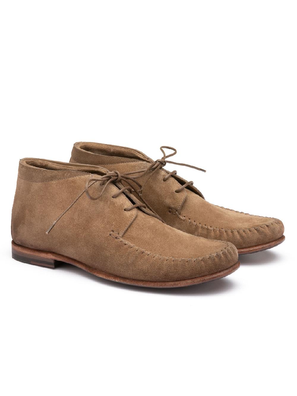 Silvano Sassetti Stivaletti in suede color brandy Italy