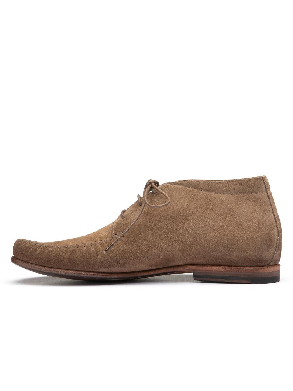 Silvano Sassetti Stivaletti in suede color brandy Italy