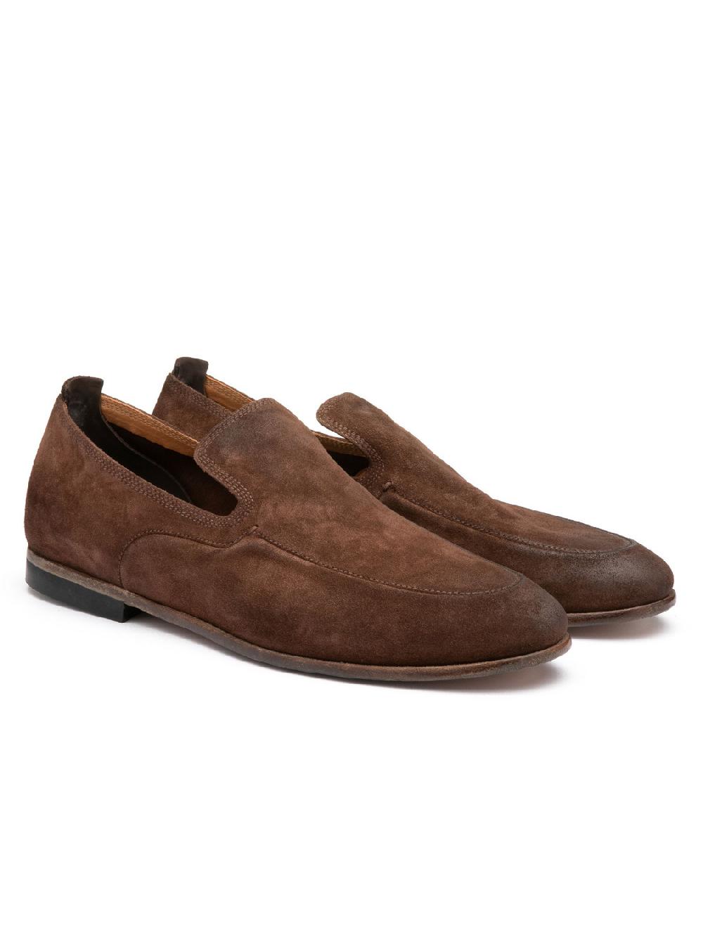 Silvano Sassetti Mocassini in suede marrone Vendita