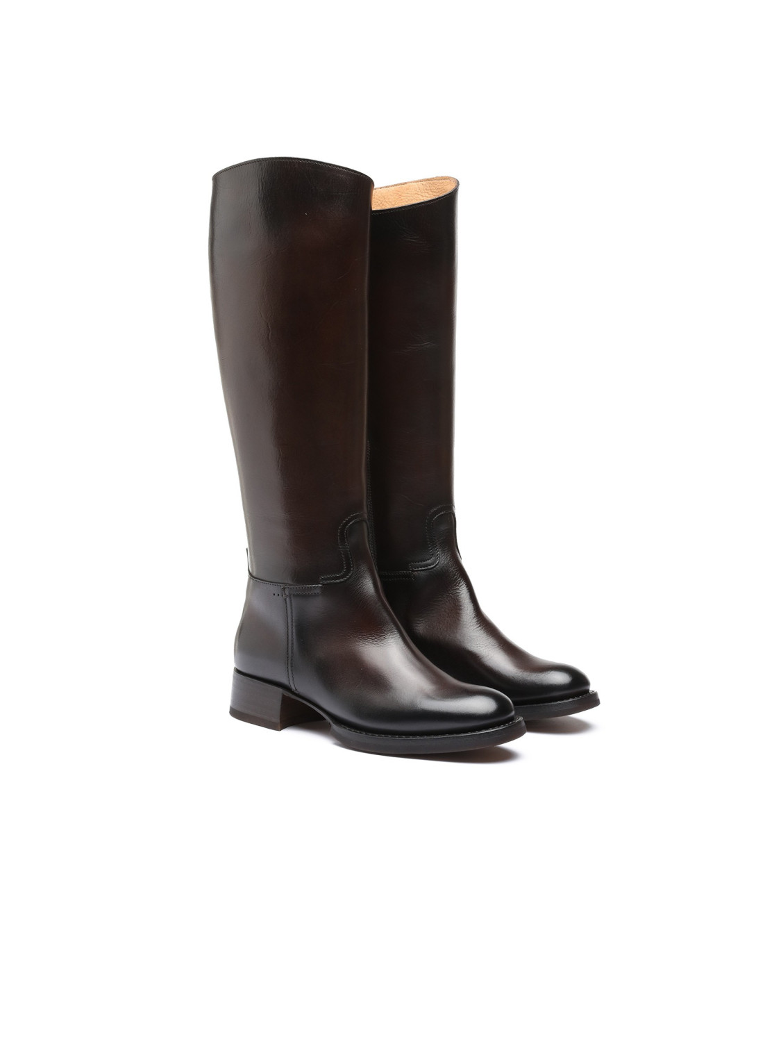 Silvano Sassetti Stivali Firenze in pelle marrone Promozione