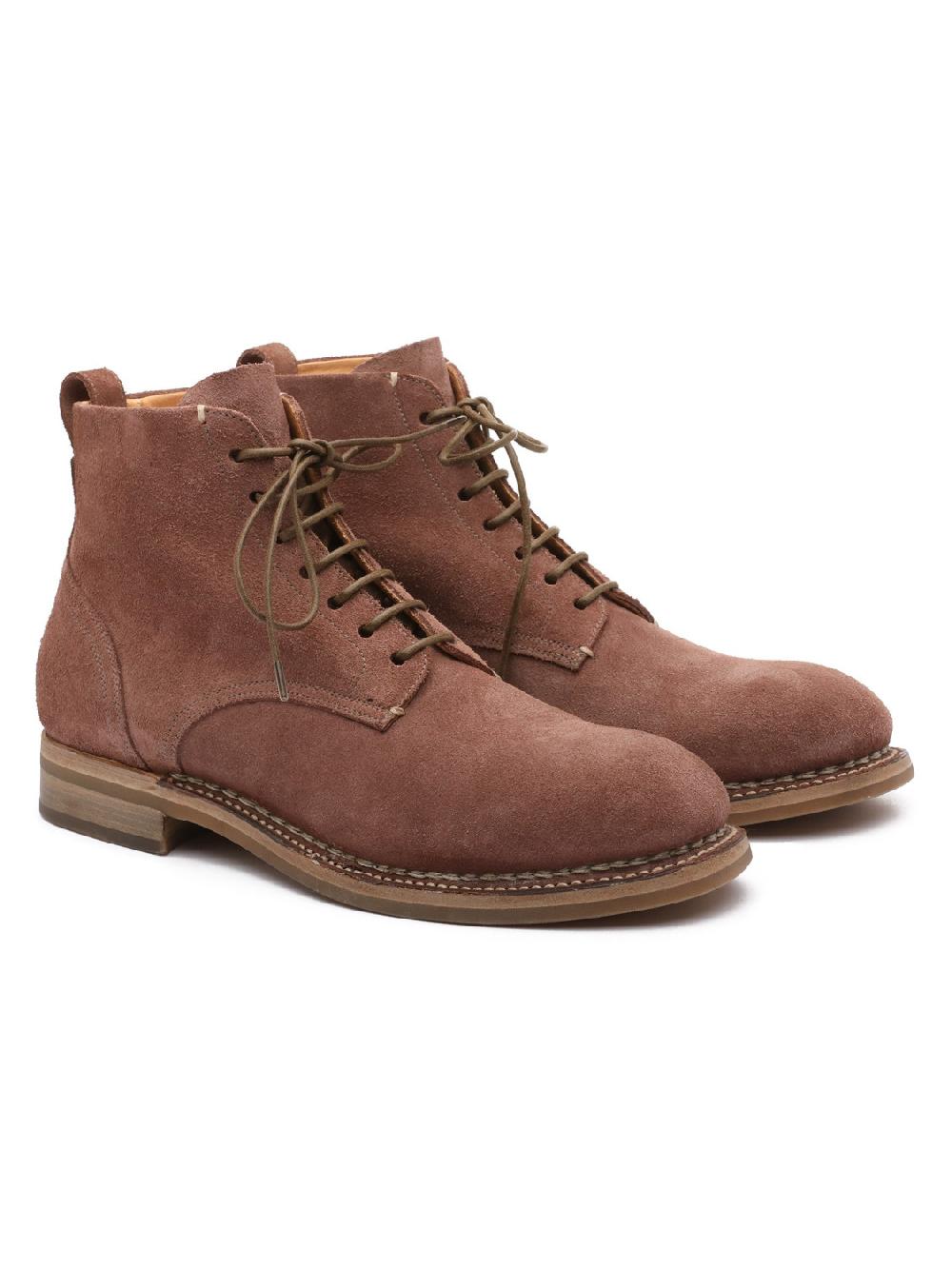 Silvano Sassetti Stivaletti in suede marrone Qualità Garantita