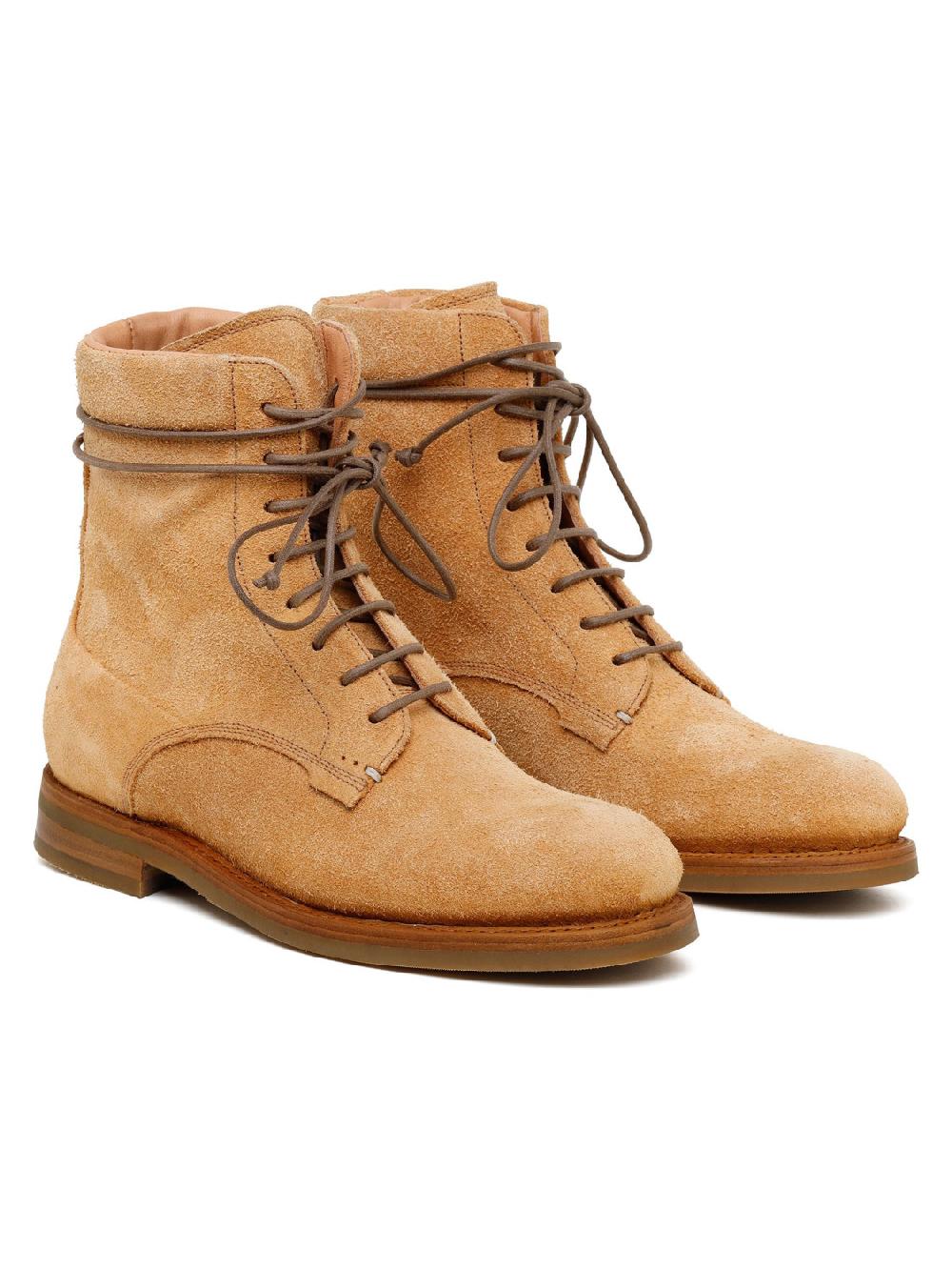 Silvano Sassetti Courmayer stivaletti in suede color brandy Negozi Online