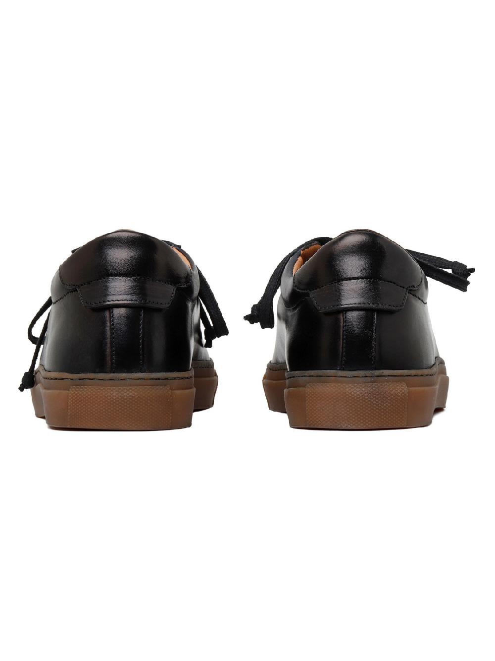 Silvano Sassetti Sneaker Romilly in pelle nera Affare Del Giorno