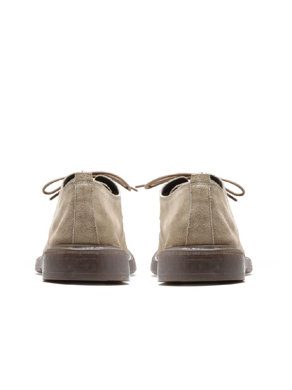 Silvano Sassetti Scarpe allacciate in suede color tortora Sconto