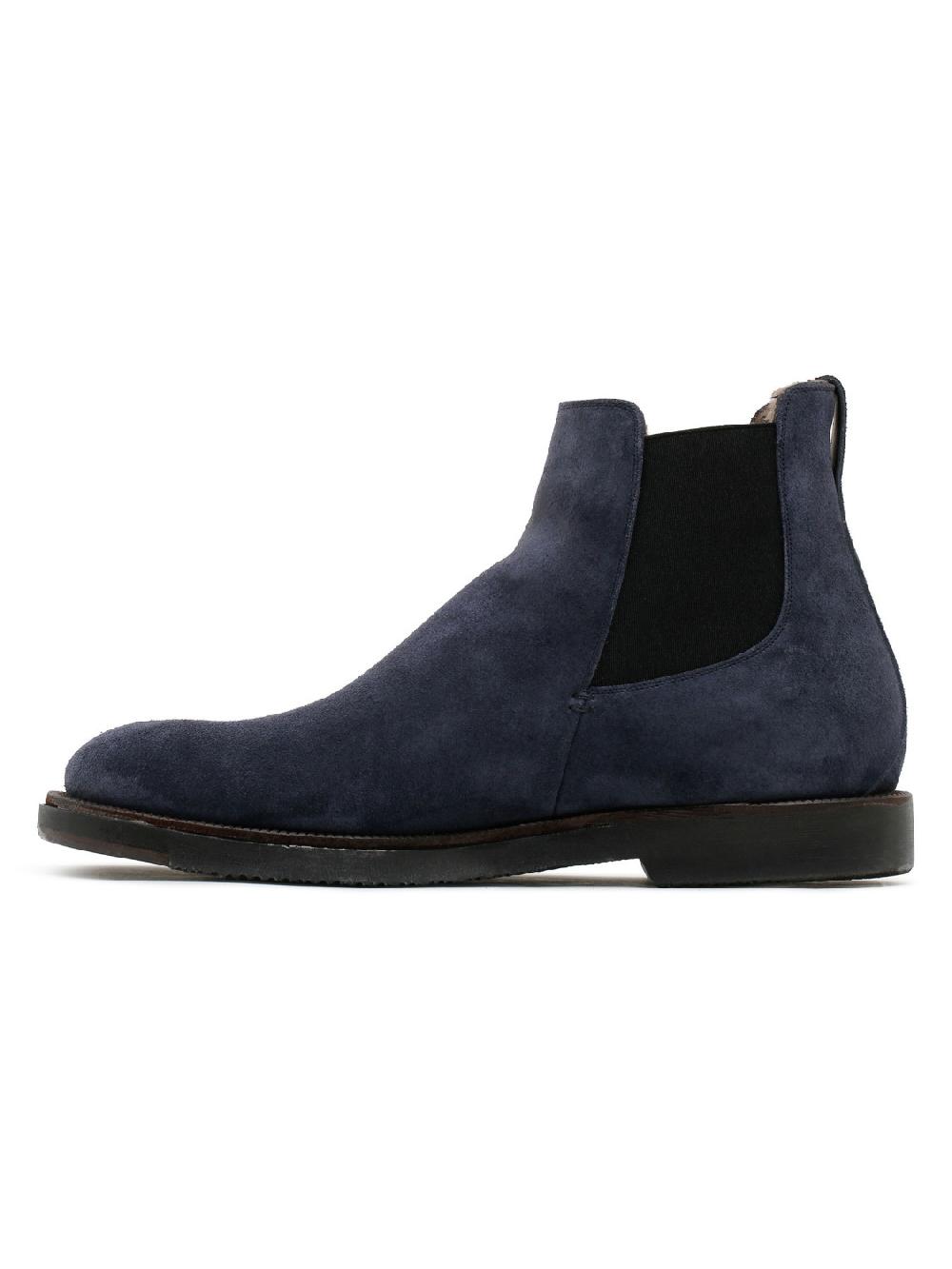 Silvano Sassetti Stivaletti in suede blu Outlet