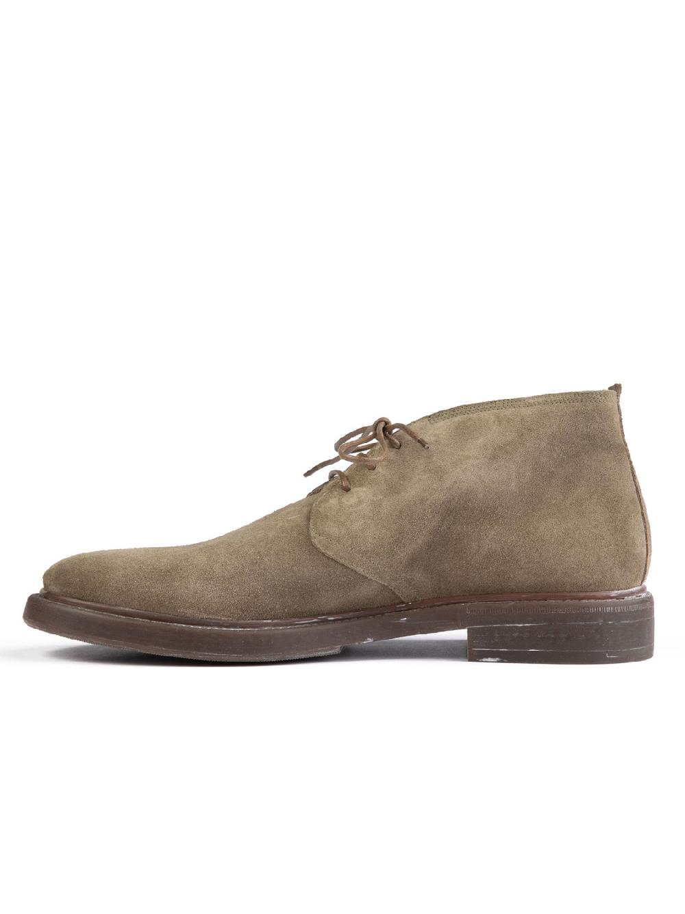 Silvano Sassetti Polacchini in suede color tortora Vendite Flash