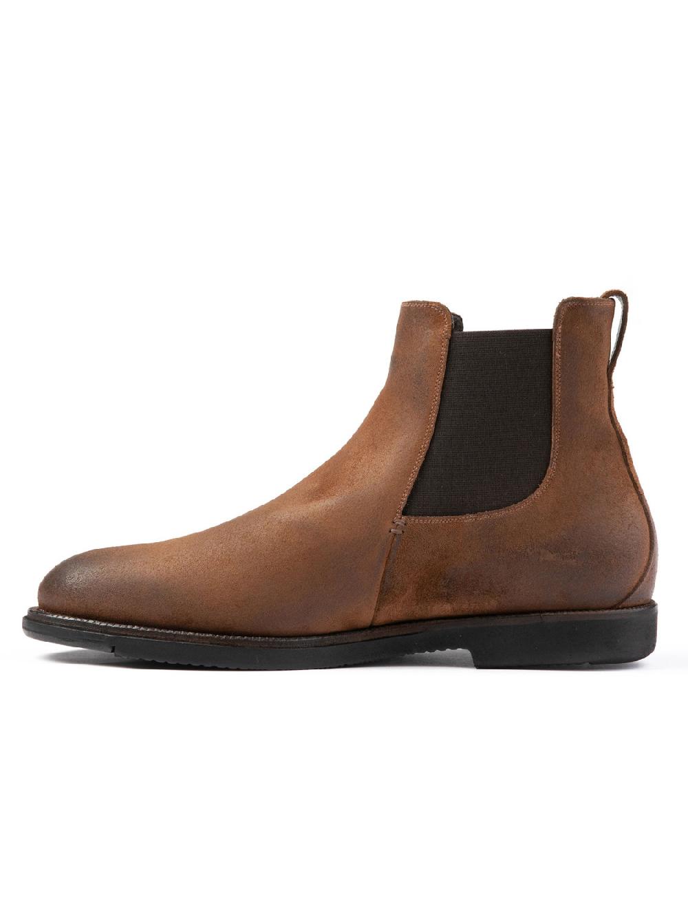 Silvano Sassetti Stivaletti in suede color brandy Moda