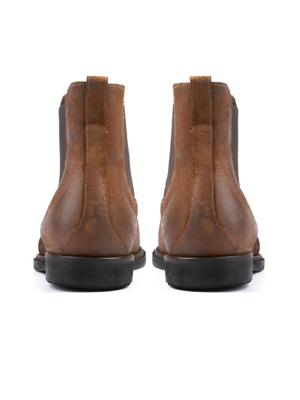 Silvano Sassetti Stivaletti in suede color brandy Moda