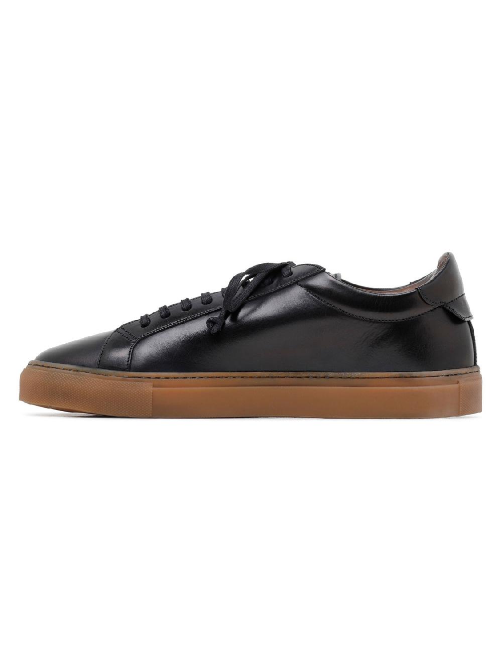 Silvano Sassetti Sneaker Romilly in pelle nera Italia