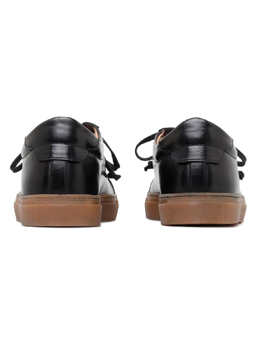 Silvano Sassetti Sneaker Romilly in pelle nera Italia