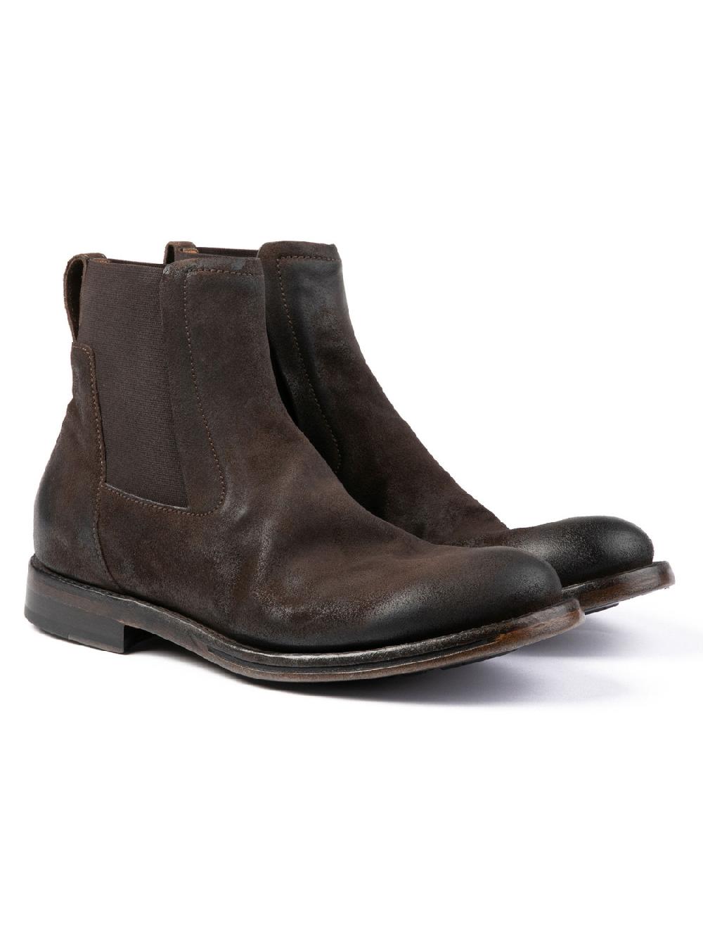 Silvano Sassetti Stivaletti in suede marrone Qualità Garantita