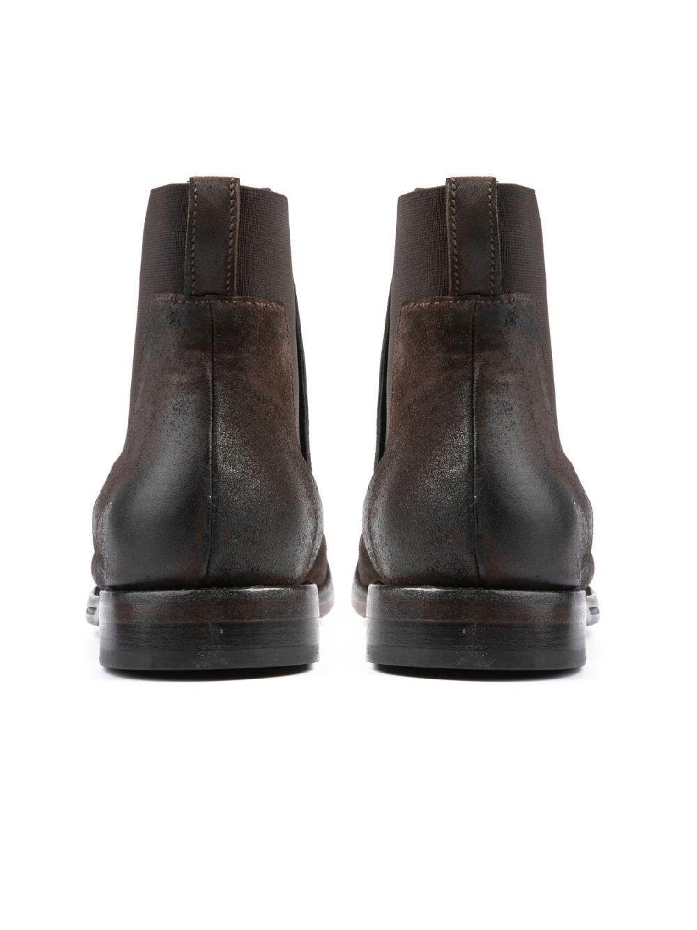 Silvano Sassetti Stivaletti in suede marrone Qualità Garantita