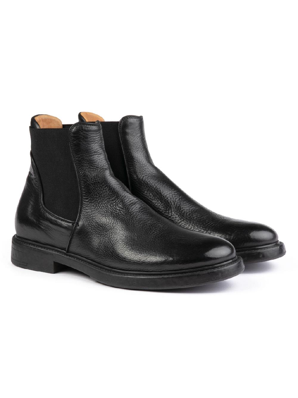 Silvano Sassetti Stivaletti in pelle nera Promozione Limitata