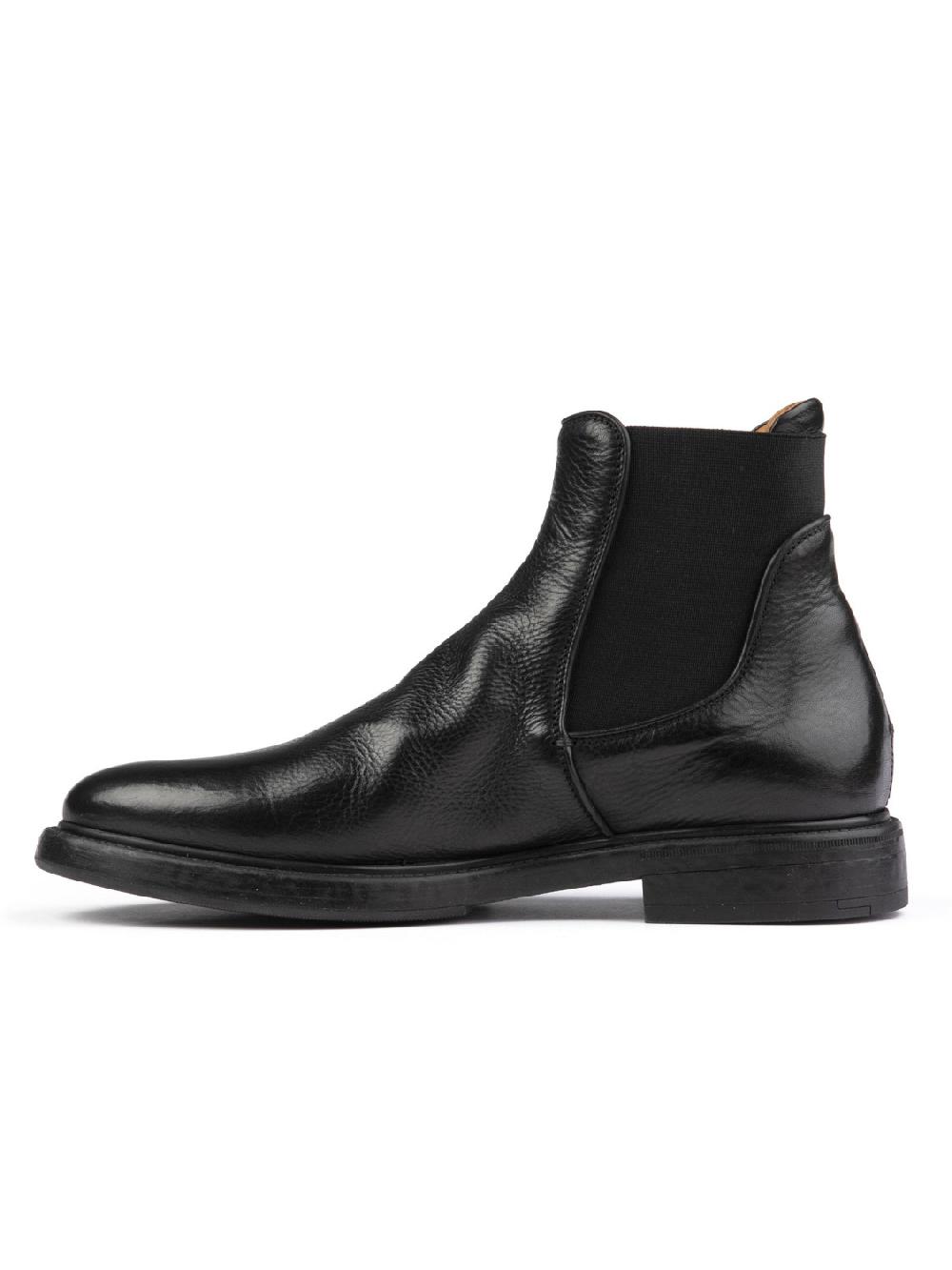 Silvano Sassetti Stivaletti in pelle nera Promozione Limitata
